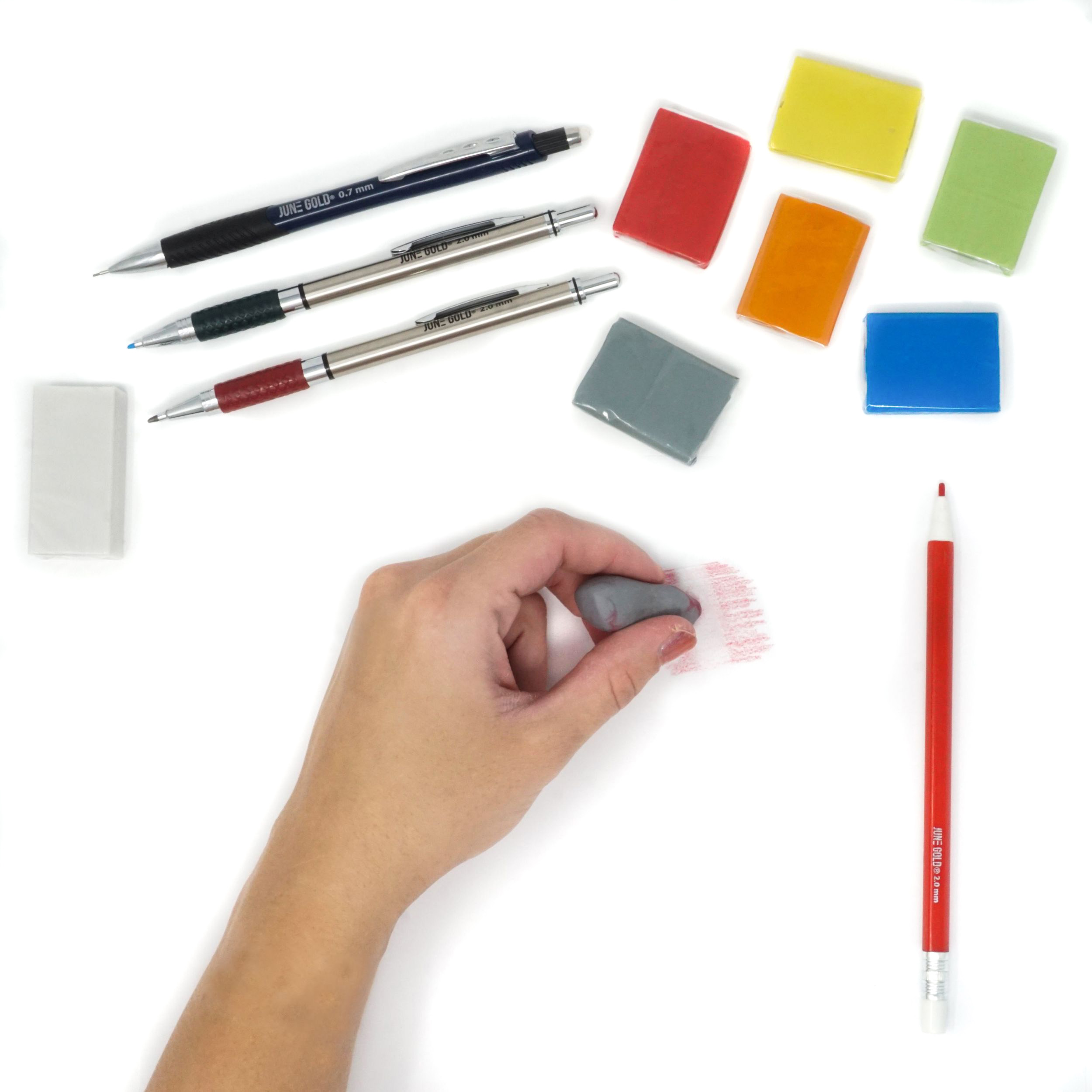 June Gold Kneaded Eraser hand erasing drawing