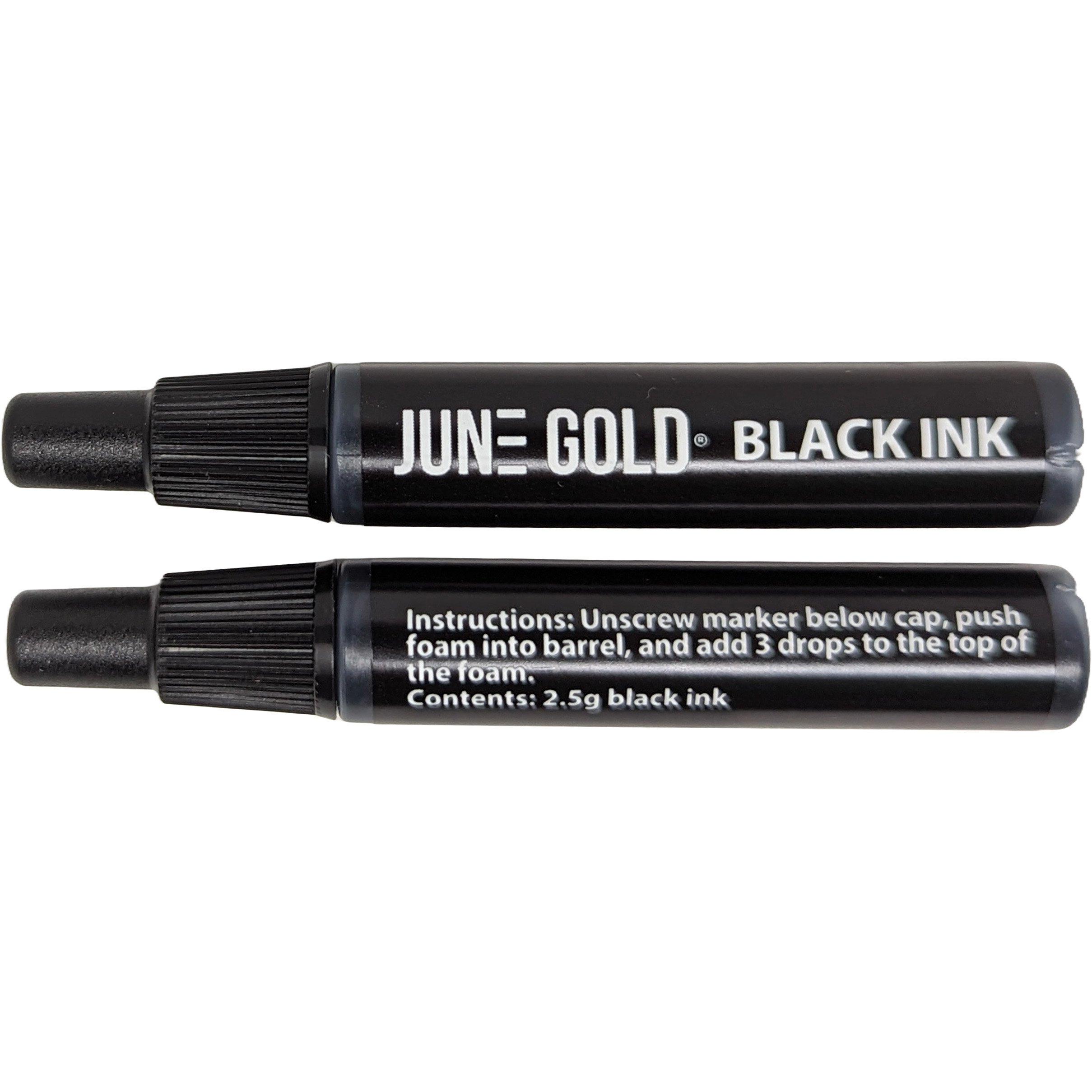June Gold 2 Black Ink Refill Droppers