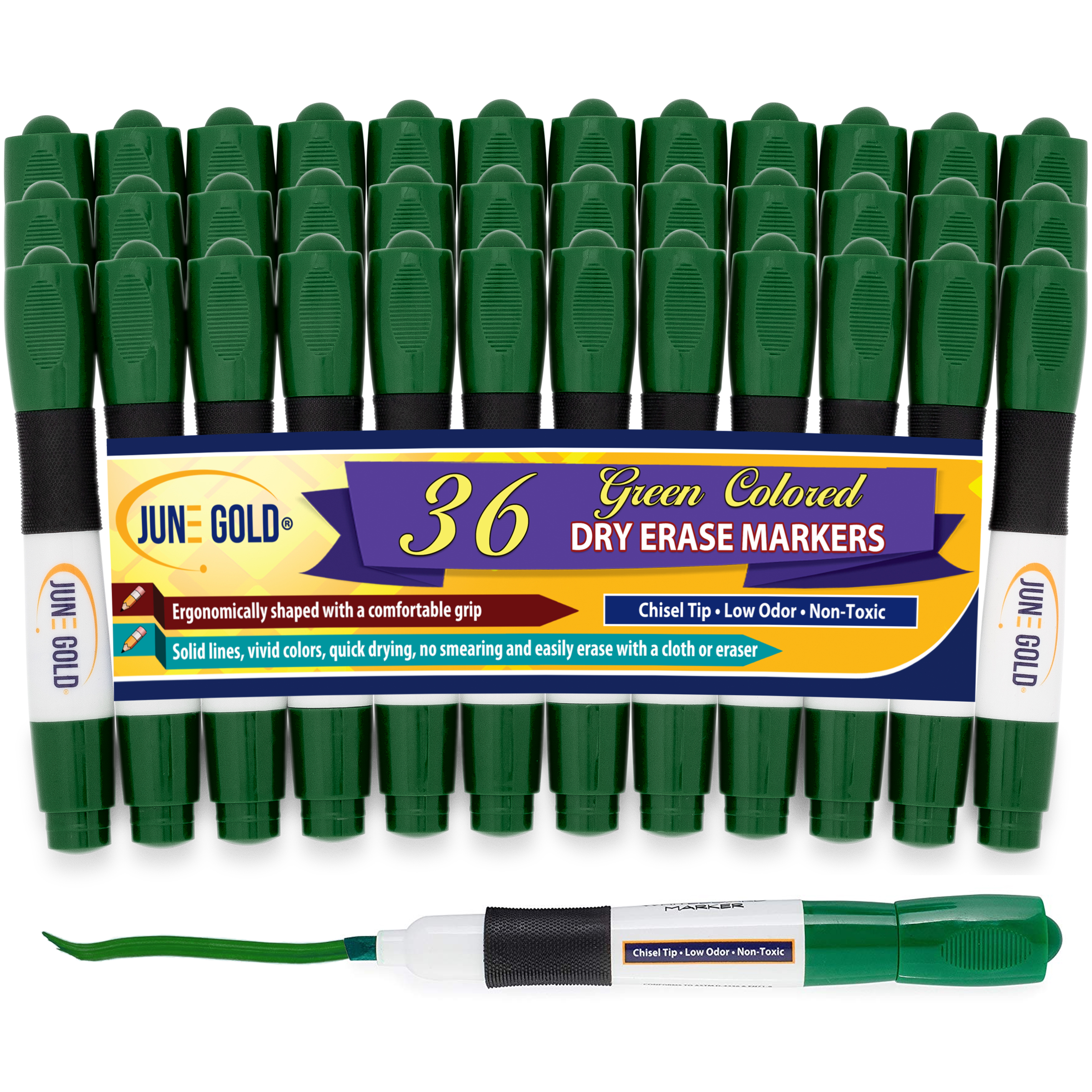 June Gold Dry Erase Markers