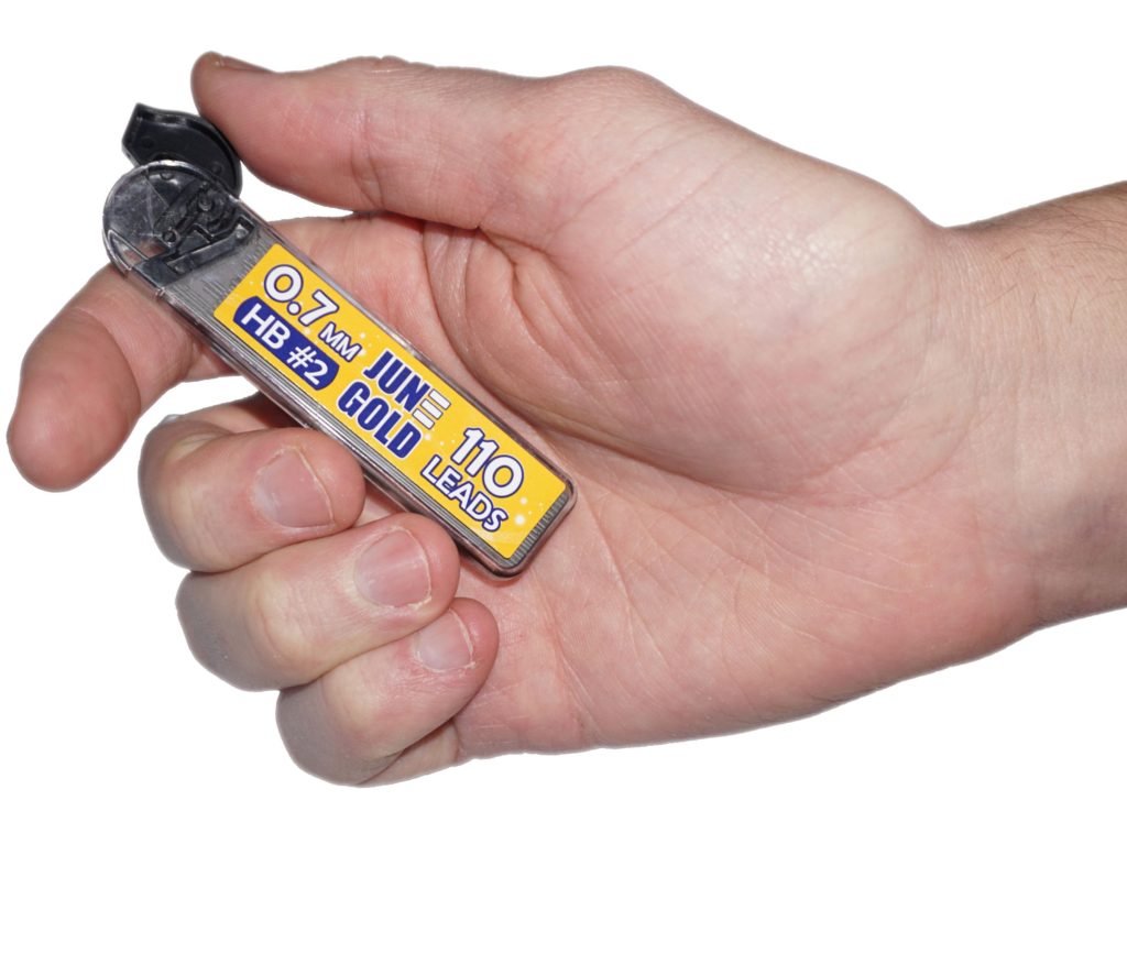 June Gold 0.7mm HB #2 Mechanical Pencil Lead – 1320 Pieces In 12 Easy Dispensers, Break Resistant