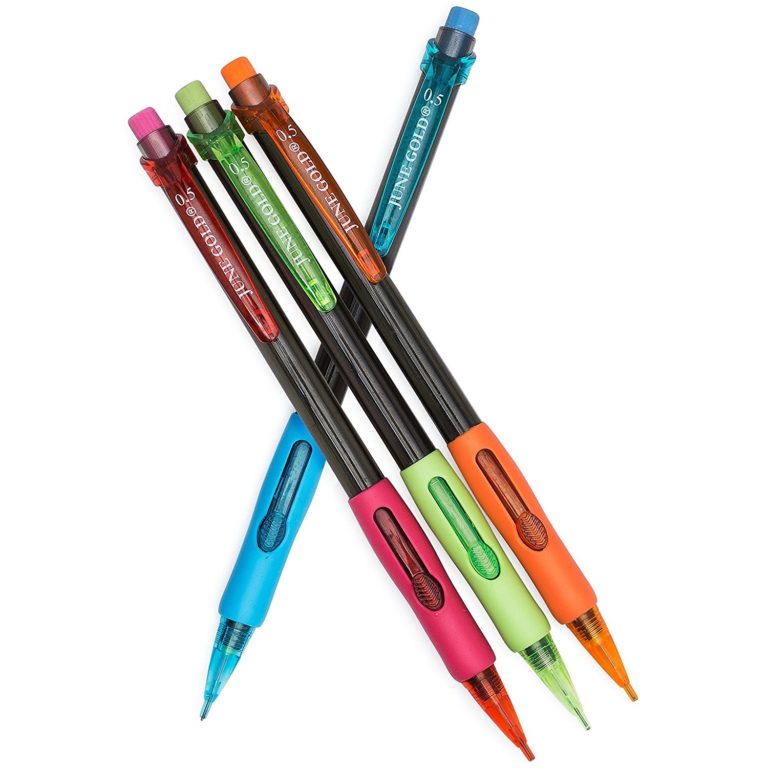 72 Pack of 0.5 mm HB Graphite Mechanical Pencils June Gold