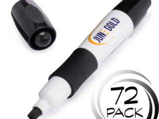 72 Pack of Black Chisel Tip Dry Erase Markers