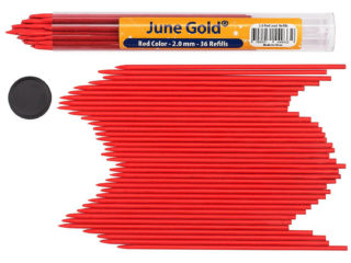 36 Pack of 2.0 mm Red Colored Lead Refills