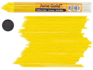 36 Pack of 2.0 mm Yellow (Pineapple #103) Colored Lead Refills