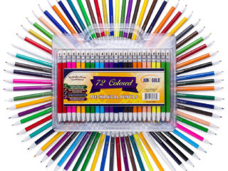 72 Pack of 2.0 mm Assorted Colored Mechanical Pencils