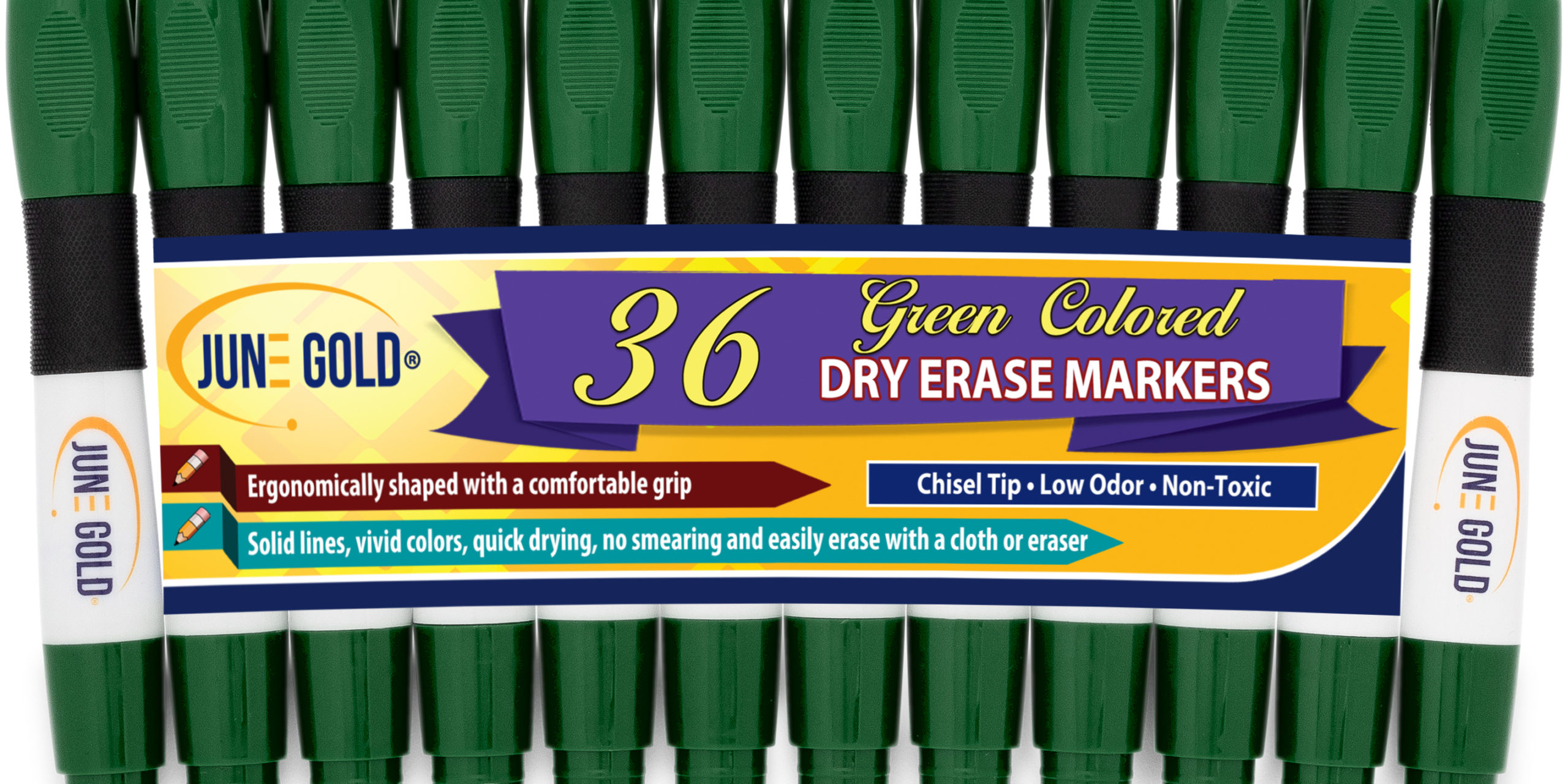 June Gold Dry Erase Markers