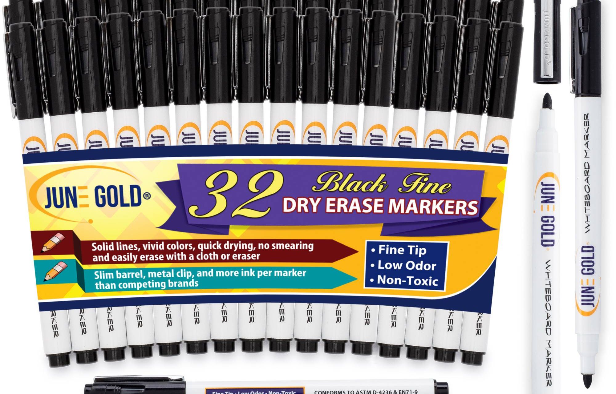 June Gold Dry Erase Markers