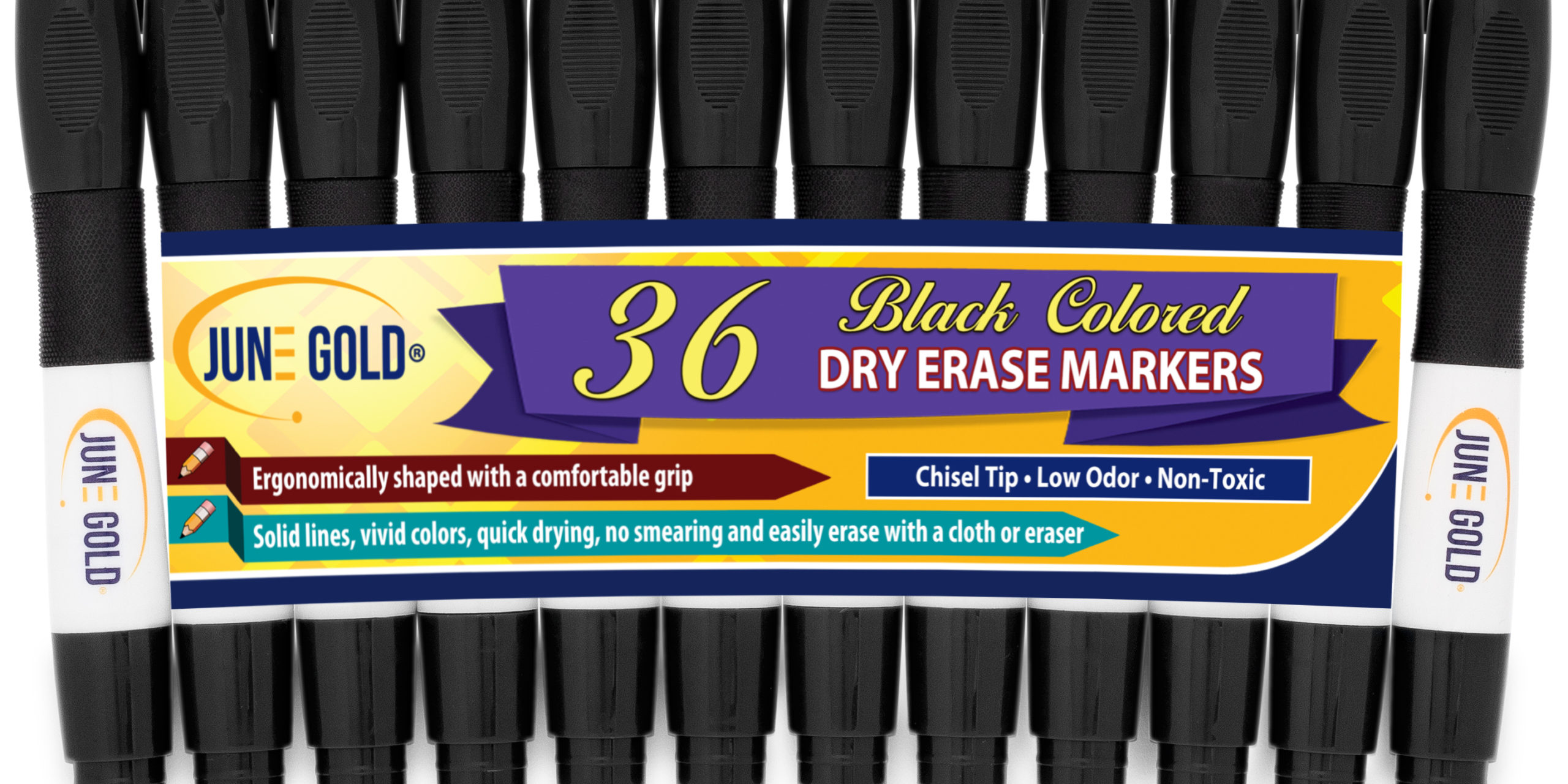 June Gold Dry Erase Markers