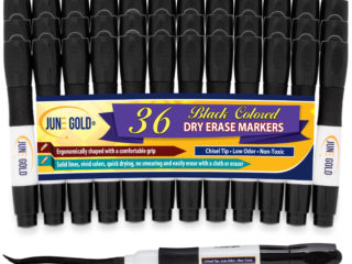 36 Pack of Black Chisel Tip Dry Erase Markers
