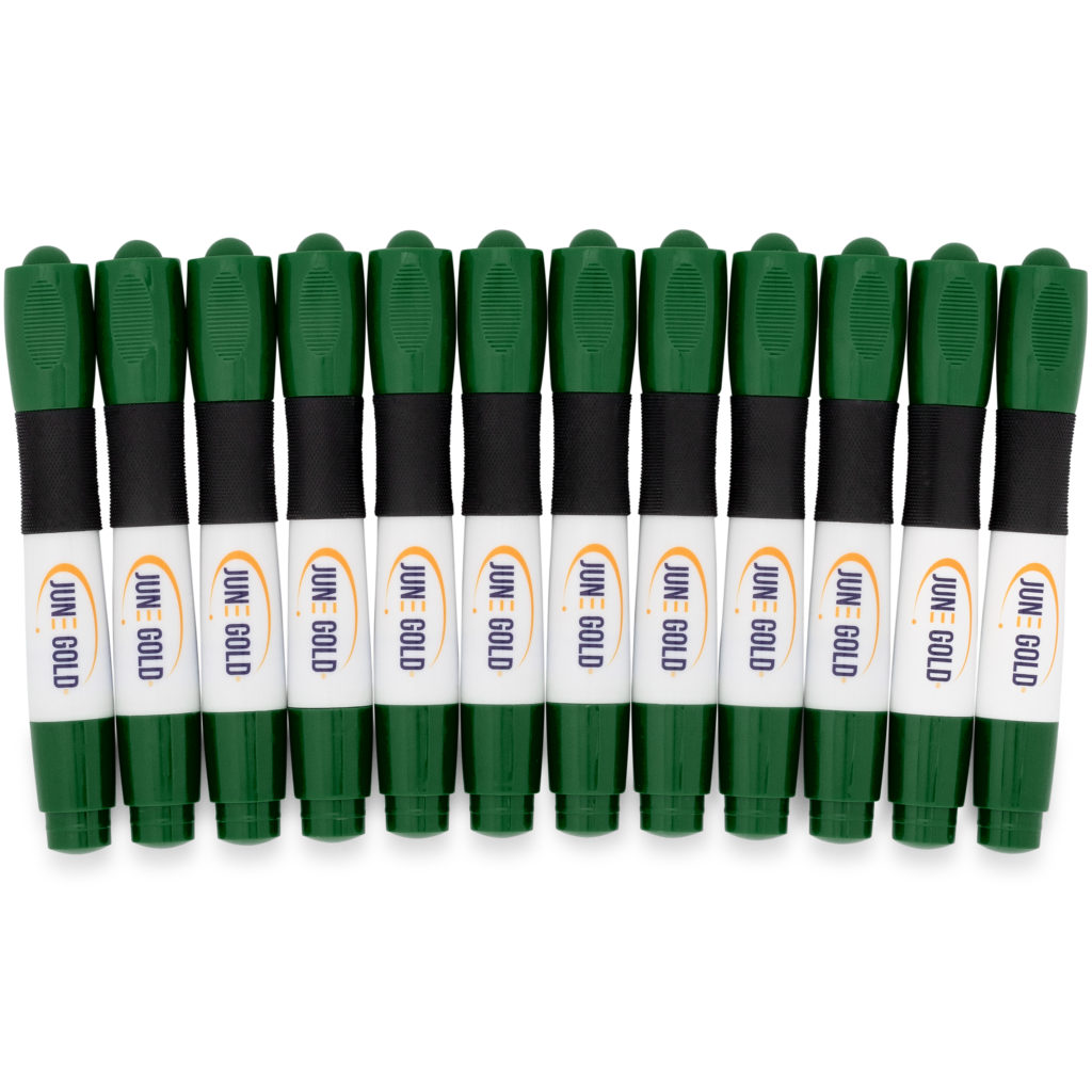 36 Pack of Green Chisel Tip Dry Erase Markers June Gold