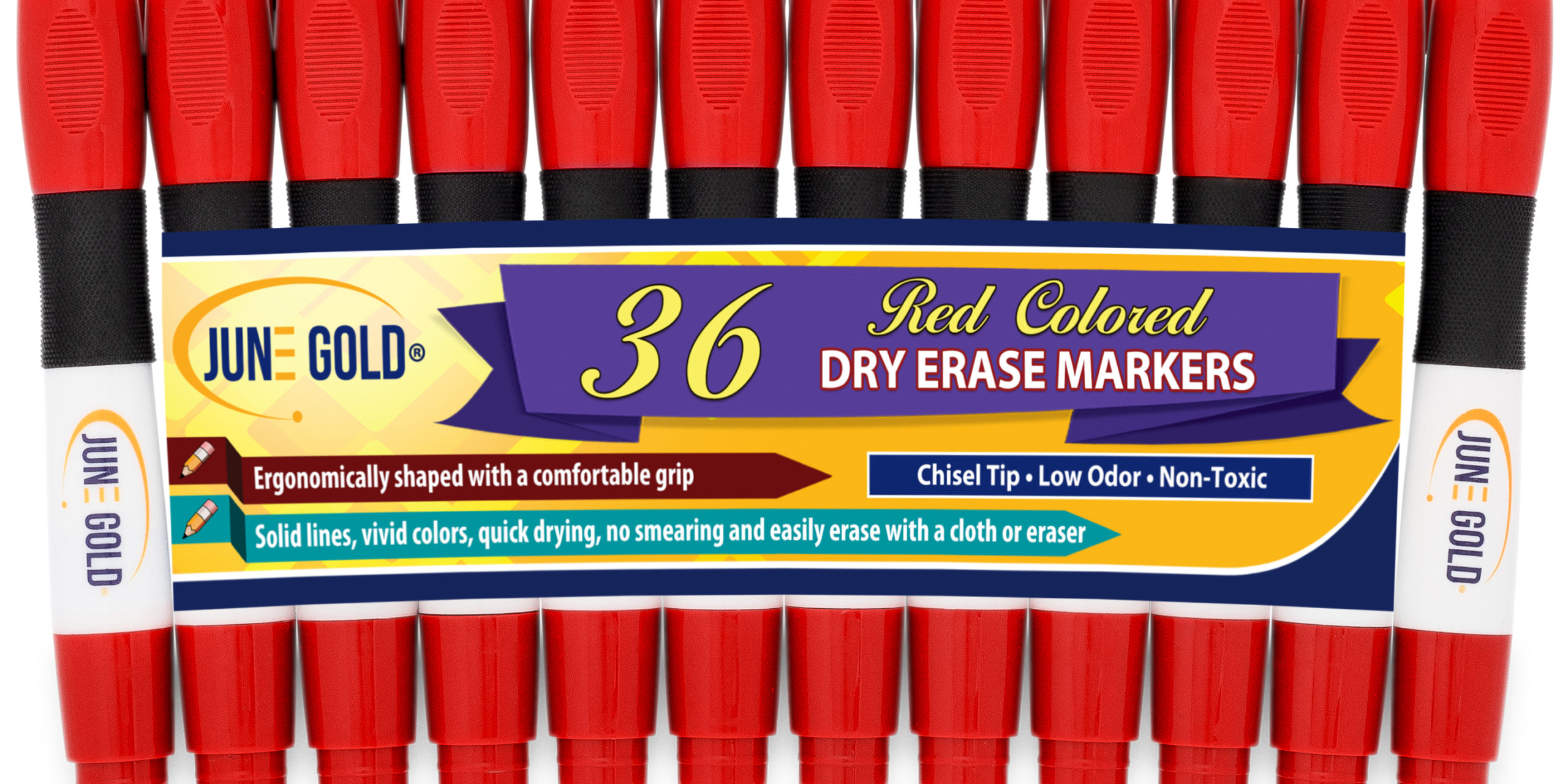 June Gold Dry Erase Markers