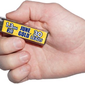 1.3mm2BHand3 Hand Holding June Gold Graphite Refills