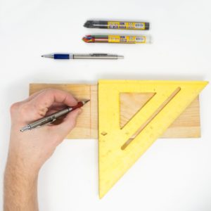 ColoredPremiumWorkFinal June Gold 2.0 mm Mechanical Pencils hand drawing on wood