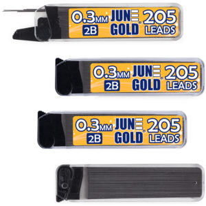 0.3 mm 2B Graphite 205 June Gold Graphite Lead Refills