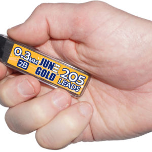 0.3mm2BHand-2 Hand Holding June Gold Graphite Refills