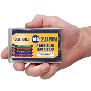 Hand Holding June Gold Graphite Refills