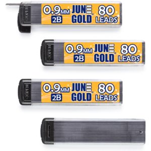Leads0.9-2B June Gold Graphite Lead Refills