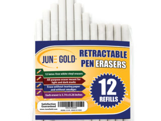 12 Pack of Retractable Eraser Refills