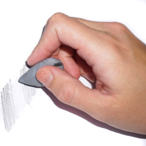 June Gold Kneaded Eraser hand erasing drawing