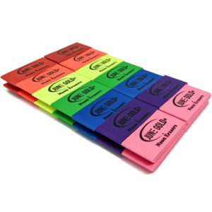 Neon-2 June Gold Neon Erasers