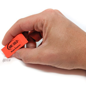 Neon-3 June Gold rubber eraser erasing drawing