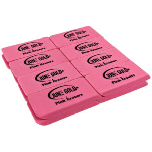Pink-Secondary June Gold Pink Erasers