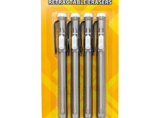 4 Pack of Retractable Erasers