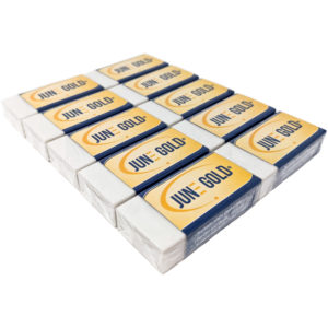 June Gold White Erasers