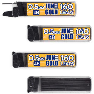 0.5 mm 4B Graphite June Gold Graphite Lead Refills