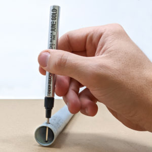 June Gold Deep Reach Markers through pipe