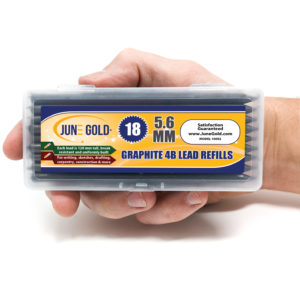 JuneGold_5.6_4B_18_Refills-Hand Hand Holding June Gold Graphite Refills