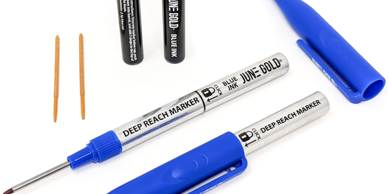 June Gold Deep Reach Markers, Ink Refills, and Tip Refills
