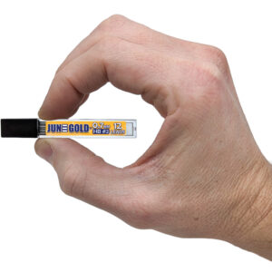 June Gold 0.7 mm Refills 1 Dispenser in Hand