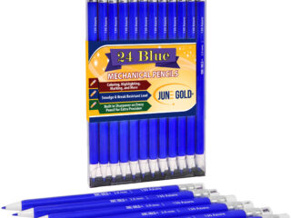 24 Pack of Blue 2.0 mm Mechanical Pencils with Blue Color Leads