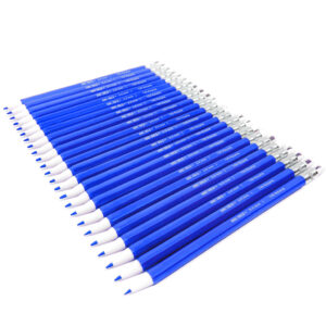 June Gold 24 blue 2.0 mm mechanical pencils laying down