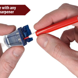 June Gold 2.0 mm colored mechanical pencil being sharpened