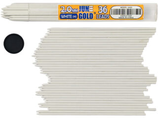 36 Pack of 2.0 mm White (Porcelain #111) Colored Lead Refills